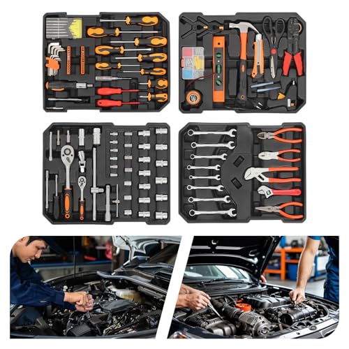 Kit de herramientas para reparación de autos 187 piezas miniatura 4