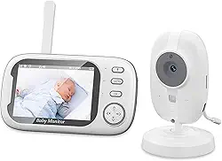 Baba Eletronica, Camera de Segurança Wifi, Tela LCD, Áudio Bidirecional, VOX (Ativação por Voz), Alerta de Temperatura, Lembrete de Alimentação, 8 Canções, Sinal FHSS Criptografado