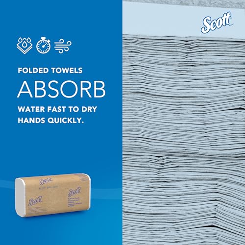Image of Scott Professional Multifold Paper Towels, Bulk, 12 x 250 Sheets (58091) | Universal, Standard Tier, Absorbency Pockets, Compressed, White, Compatible with Universal Folded Towel Dispensers