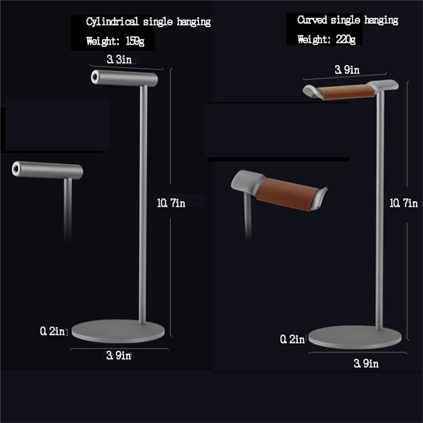 Supporto per Cuffie Supporto Cuffie Stand Cuffie Supporto Per Cuffie In Metallo Con Supporto Per Cuffie Avvolgicavo Adatto A Tutti Gli Auricolari Supporti per Cuffie ( Blue : Blue,Silver , Size : Bron