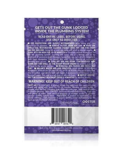 Ouster Hot Tub Cleaner and Purge – Suspends Spa Pipe Gunk