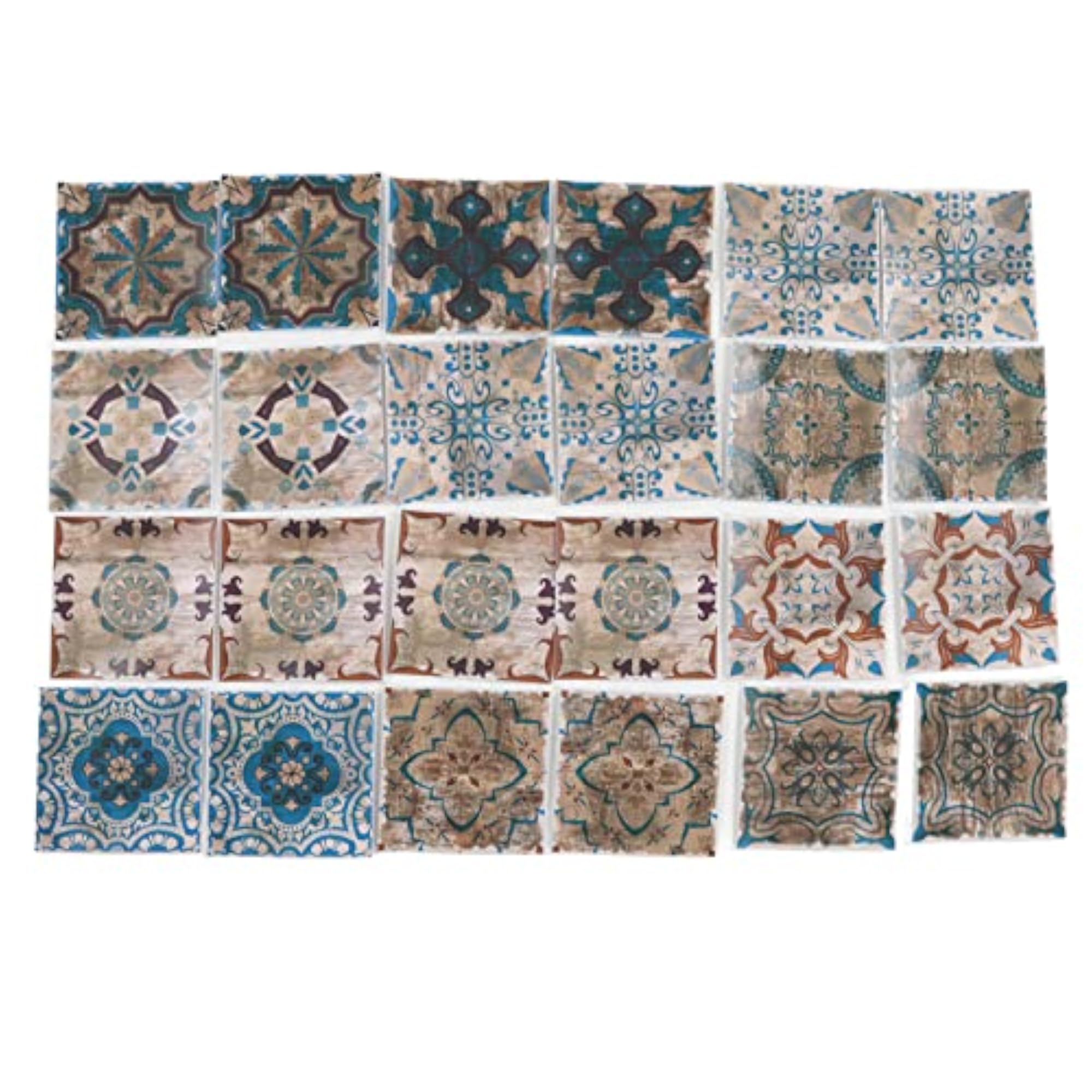 Waterproof Art Flower Shape Tile Sticker for Kitchen