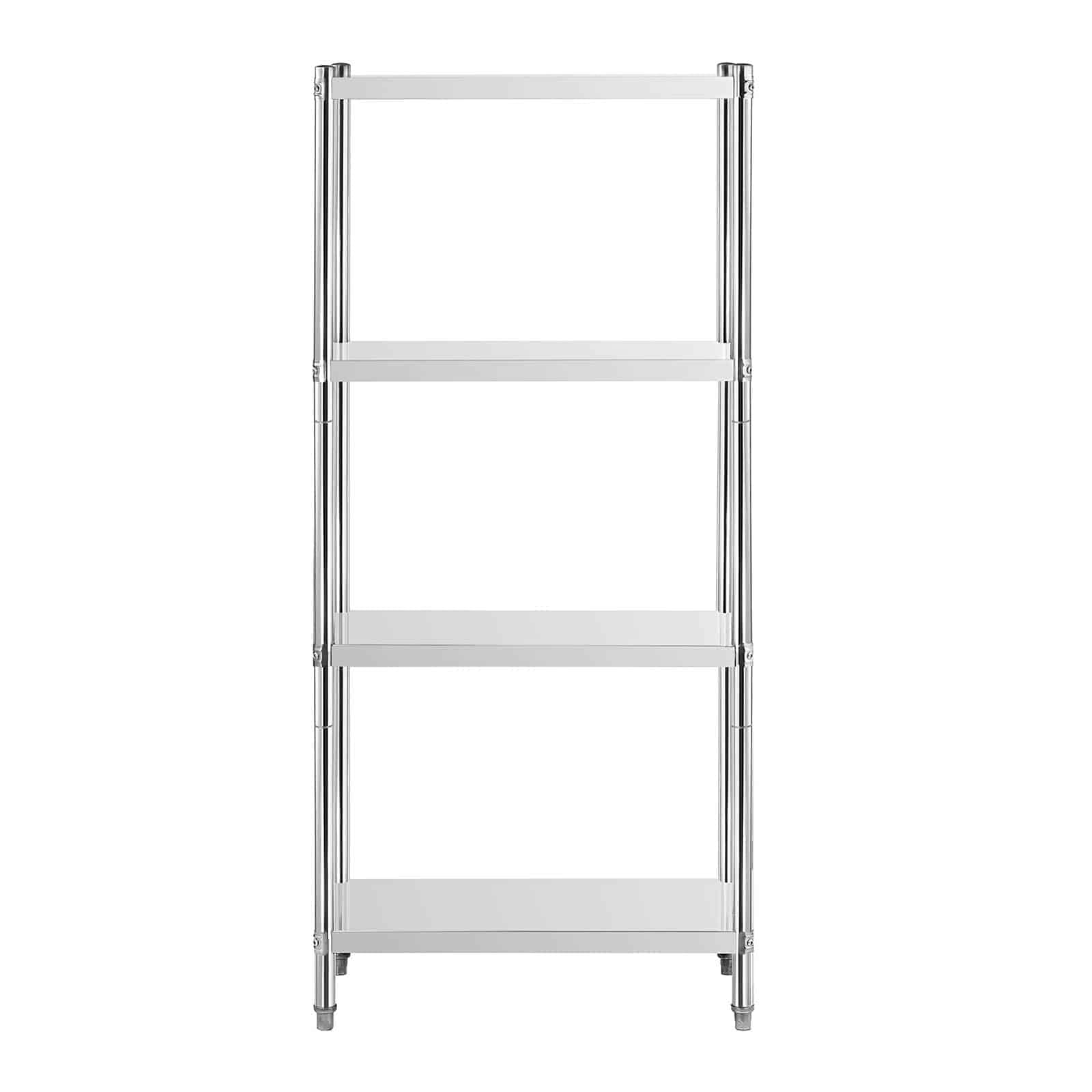 Royal Catering RCER-8040 Étagère en INOX À Poser De Cuisine Professionnelle 4 Niveaux (Dimensions : 80 x 40 x 180 cm, Nombre de tablettes : 4, Capacité de 200 kg)