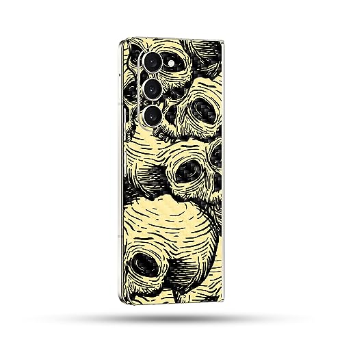 Image of MightySkins Skin Compatible with Samsung Galaxy Z Fold 5 Full Wrap - Puppy Fall | Protective, Durable, and Unique Vinyl Decal wrap Cover | Easy to Apply, Remove, and Change Styles | Made in The USA