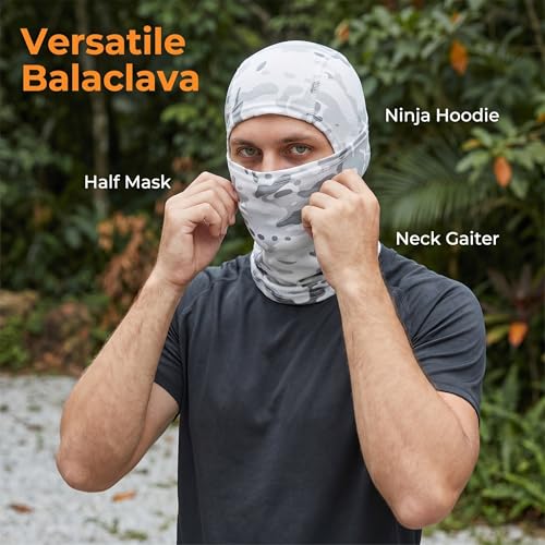 Image of 4 Pieces Balaclava Mask Sun Protection Hood Face Cover Full Head Mask for Men and Women for Hunting Fishing Skiing