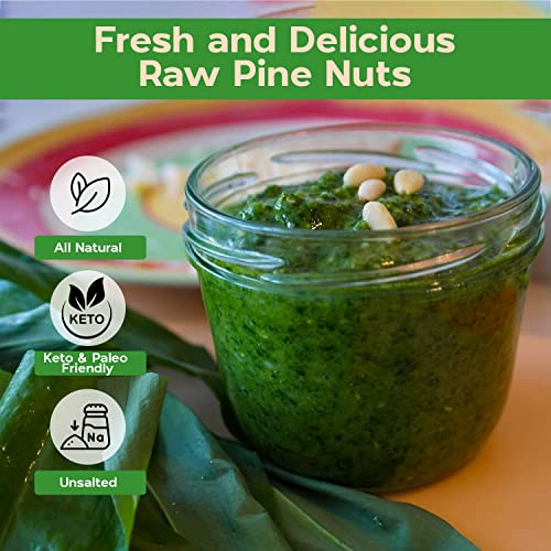 image for Sincerely Nuts Unsalted Pine Nuts Raw Pignolias, 2lb Bag - Whole Peele