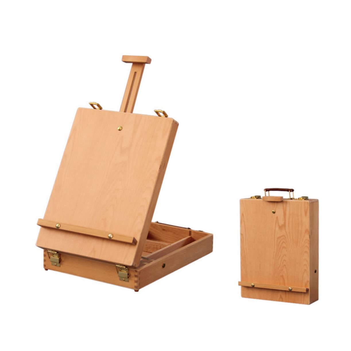 STOBOK Holz Staffelei Mit Verstellbarer Höhe Und Integriertem Stauraum Für Künstlerbedarf Tragbare Und Zeichentischstaffelei Für Outdoor Und Indoor-nutzung Für Anfänger Und