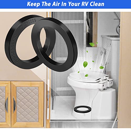 Image of 2 Pack RV Toilet Seal Replacement for Dometic 300 /310 /320 Toilet, RV Toilet Gasket Parts Flange Seal Kit