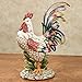 Touch of Class Prideful Rooster Table Sculpture Multi Bright - Resin Decor - Decorative Animal Sculpture for Kitchen, Dining Room - Chanticleer Collector