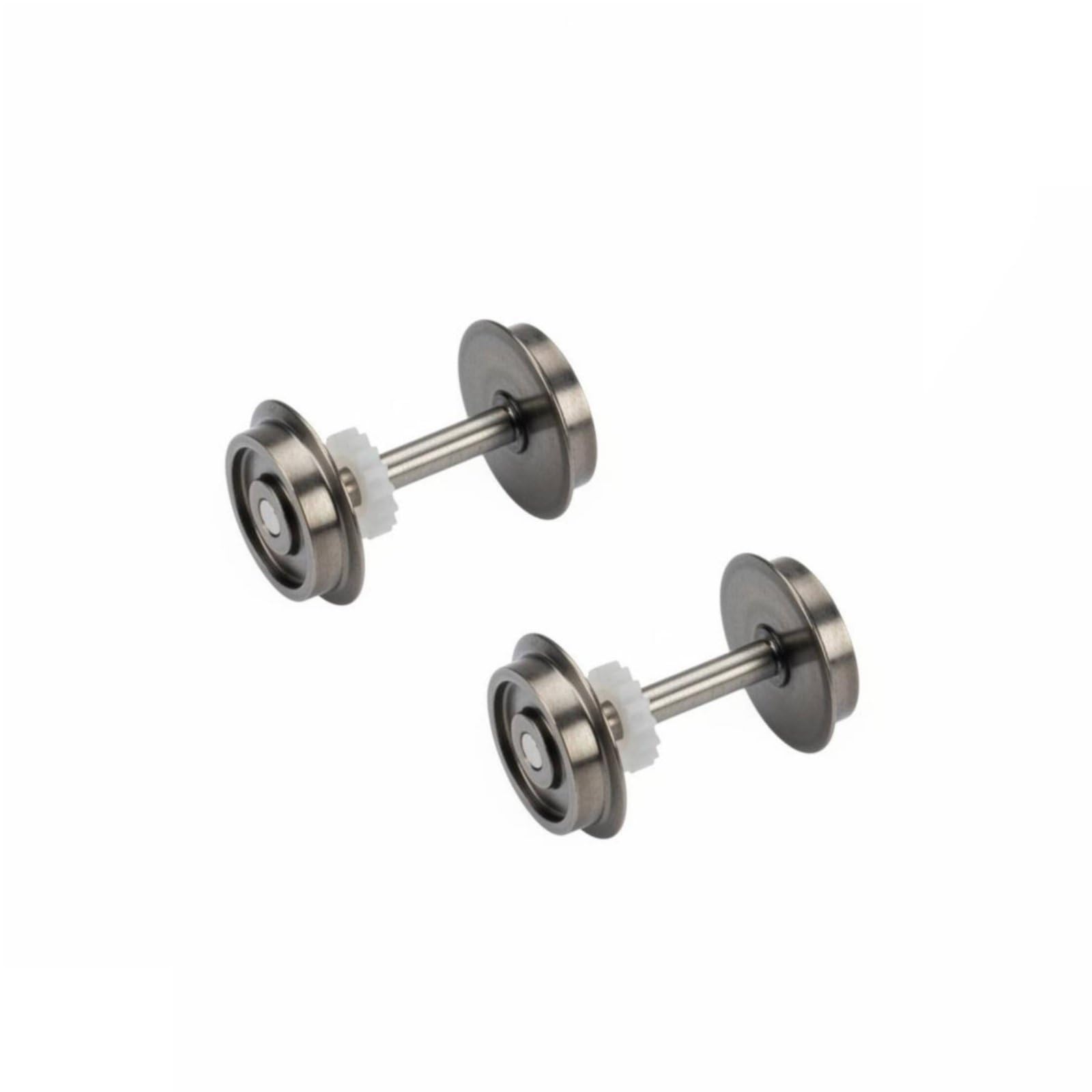atorse even rotation metal model train wheel with gear single-direction-way conductive 1:87 model train wheel set wear resistant ho scale metal wheels precision fit, 81221