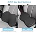 Wedge Car Seat Cushion, Memory Foam Car Truck Coccyx Seat Pillow for Driving - Sciatica and Back Pain Relief - Heightening Wedge Cushions for Car Driver Office Lumbar Tailbone Support