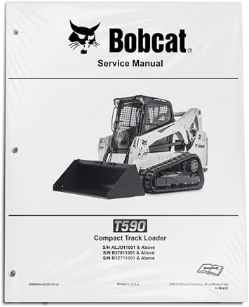Bobcat T590 Compact Track Loader Workshop Repair Service Manual - Part Number # 6990693