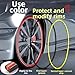 CashMuch Wheel Rim Protector for Car - Double Layer PVC Anti Collision Strip, Reversible Design with Adhesive Backing, 38