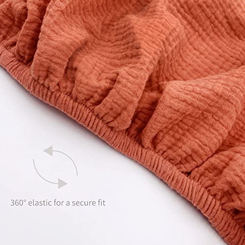 Cotton Muslin Baby Crib Sheet , Fitted Sheet For Crib 52"X28" (Rust) #TOP1