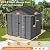 UDPATIO Resin Storage Shed 8x6 FT, Plastic Outdoor Storage Shed for Patio