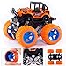 Monster Trucks for Boys, 4 Pack Pull Back Vehicles Cars for Toddlers, 360° Rotation 4 Wheels Drive Durable Friction Cars Powered Push and Go Toys Truck Playset Gift for 3 4 5 6 7 8 Year Old Kids Girls
