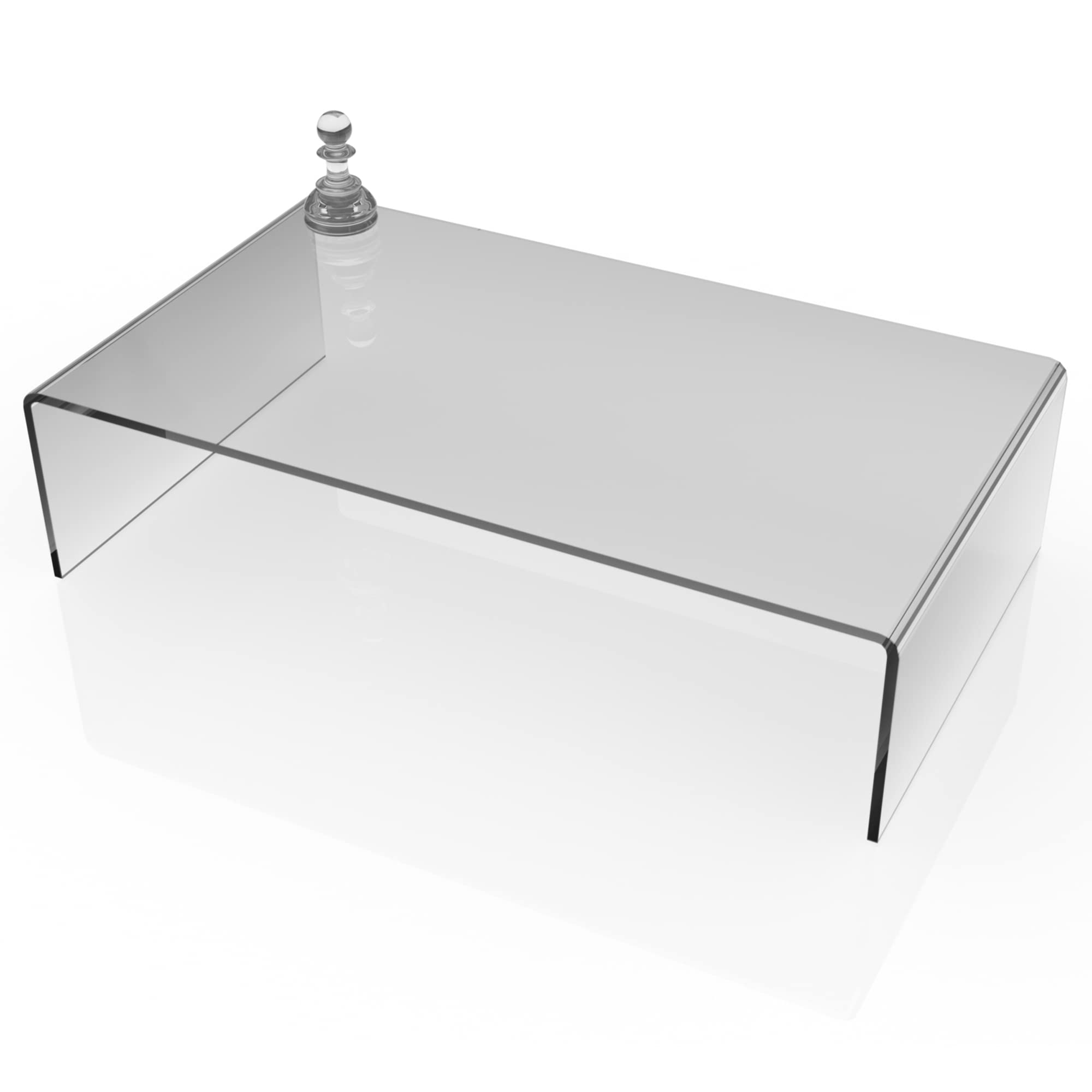 3R W Design Clear Acrylic Display Risers- Premium Shelf Riser Display Stands and Plinths - Hoverstand- Made in UK (4mm-thick-40x22.5x10, Max Load 1.1kg) — image 1