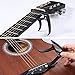Bosunny 60 PCS Guitar Accessories Kit Including Guitar Picks,Capo,Tuner,Acoustic Guitar Strings,3 in 1String Winder,Bridge Pins,6 String Bone Bridge Saddle and Nut,Finger Picks for Beginner