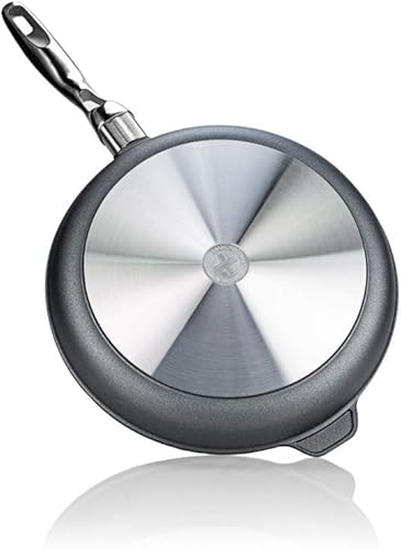Miniatura 9 de Swiss Diamond Sartén de 9.5 pulgadas, sartén de aluminio antiadherente con mango de acero inoxidable, apta para horno