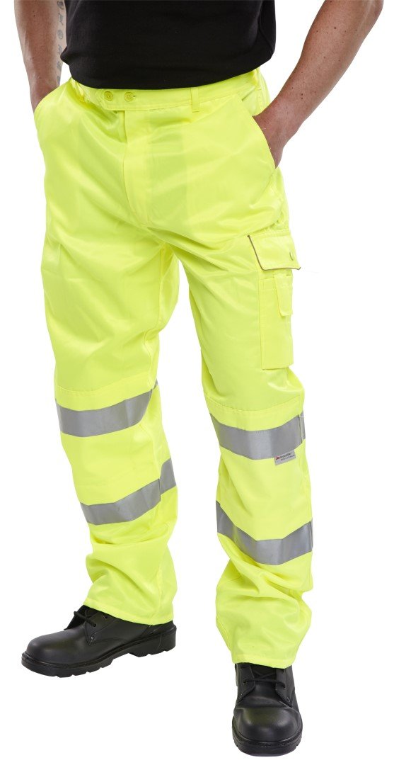 Beeswift Yellow Polycotton High Visibility Trousers Saturn 46