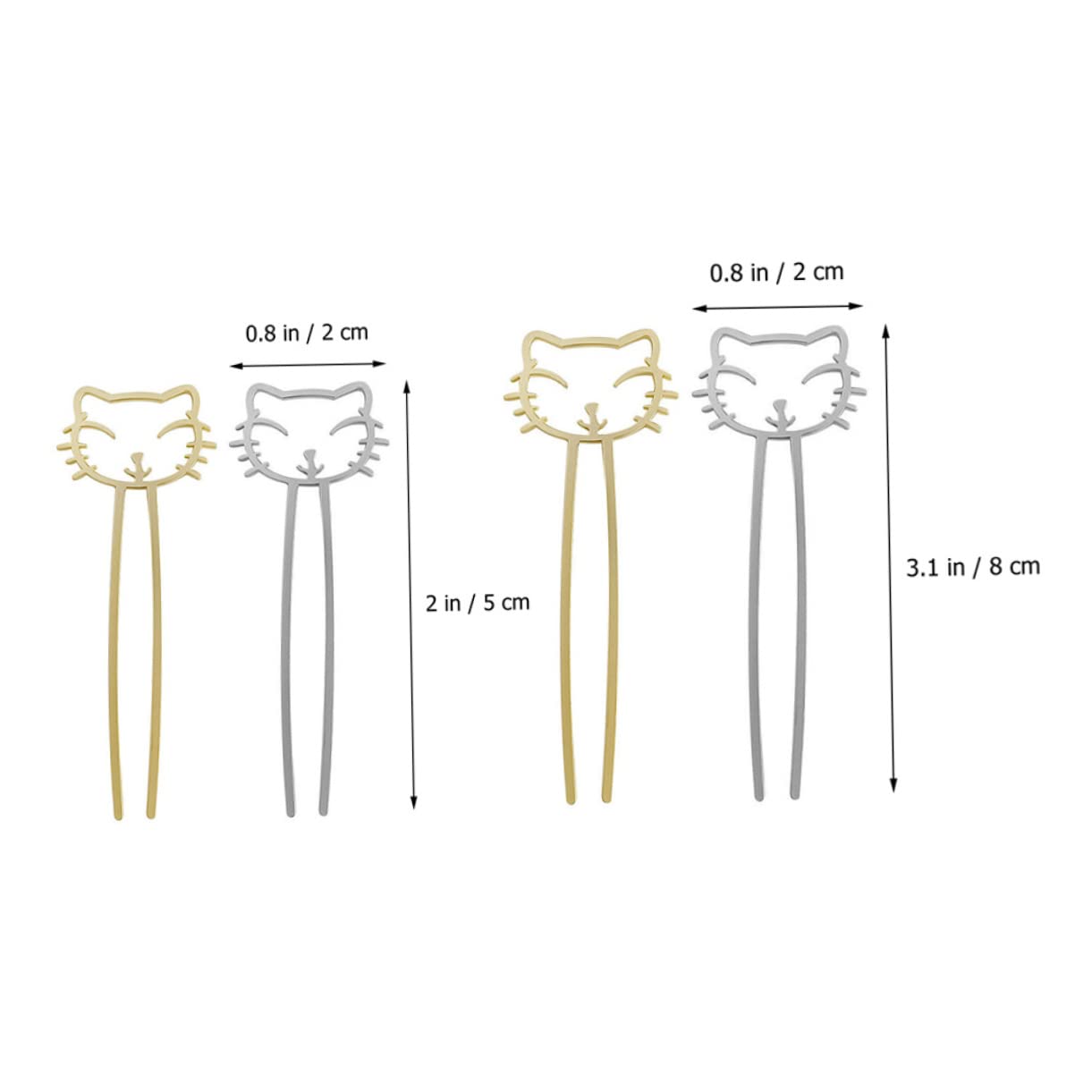 DOITOOL 12stücke Teiliges Haarschmuck Für Frauen Cat Hair Stick Lovely Haarnadeln Für Hochsteckfrisuren Stabil Und Langlebig Für Partys Und Alltagsanwendungen