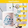 IModeur Blue Permanent Vinyl for Cricut, 12" x 5 Ft Permanent Vinyl Roll for Cricut, Silhouette & Cameo, Vinyl for Mug, Cup, Window & Home Decal, and other DIY projects #4