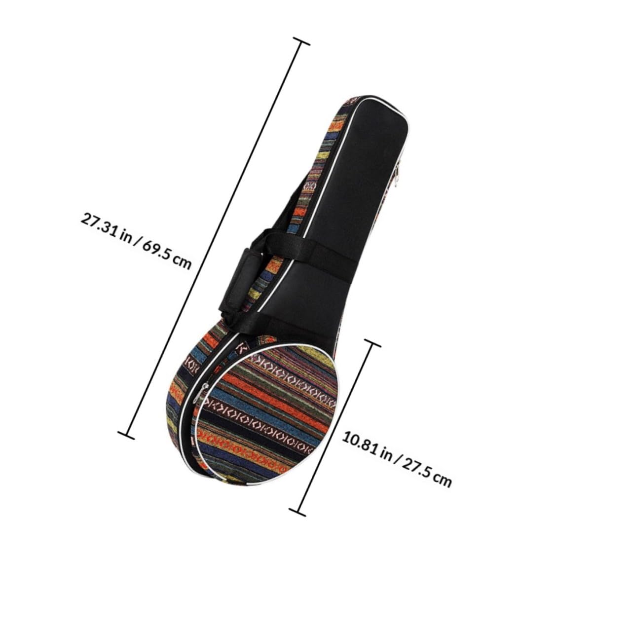 Verdickte Mandolinentasche Ethno Stil Strapazierfähige Mandolinen Aufbewahrungstasche Leichtes Musikzubehör für Mandoline Unterwegs