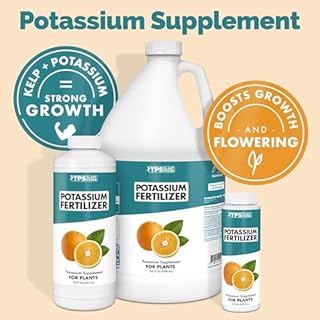 TPS NUTRIENTS Potassium Fertilizer for Plants, Boosts Growth, Budding and Flowering, Liquid Plant Food 8 oz (250mL)