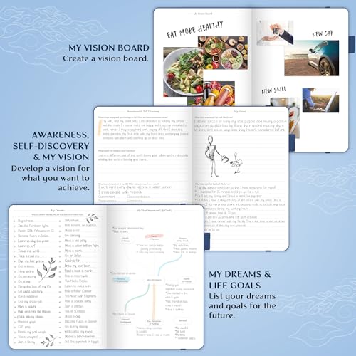 Image of Legend Planner Undated, Weekly & Daily Goal Journal, A5 Mystic Blue