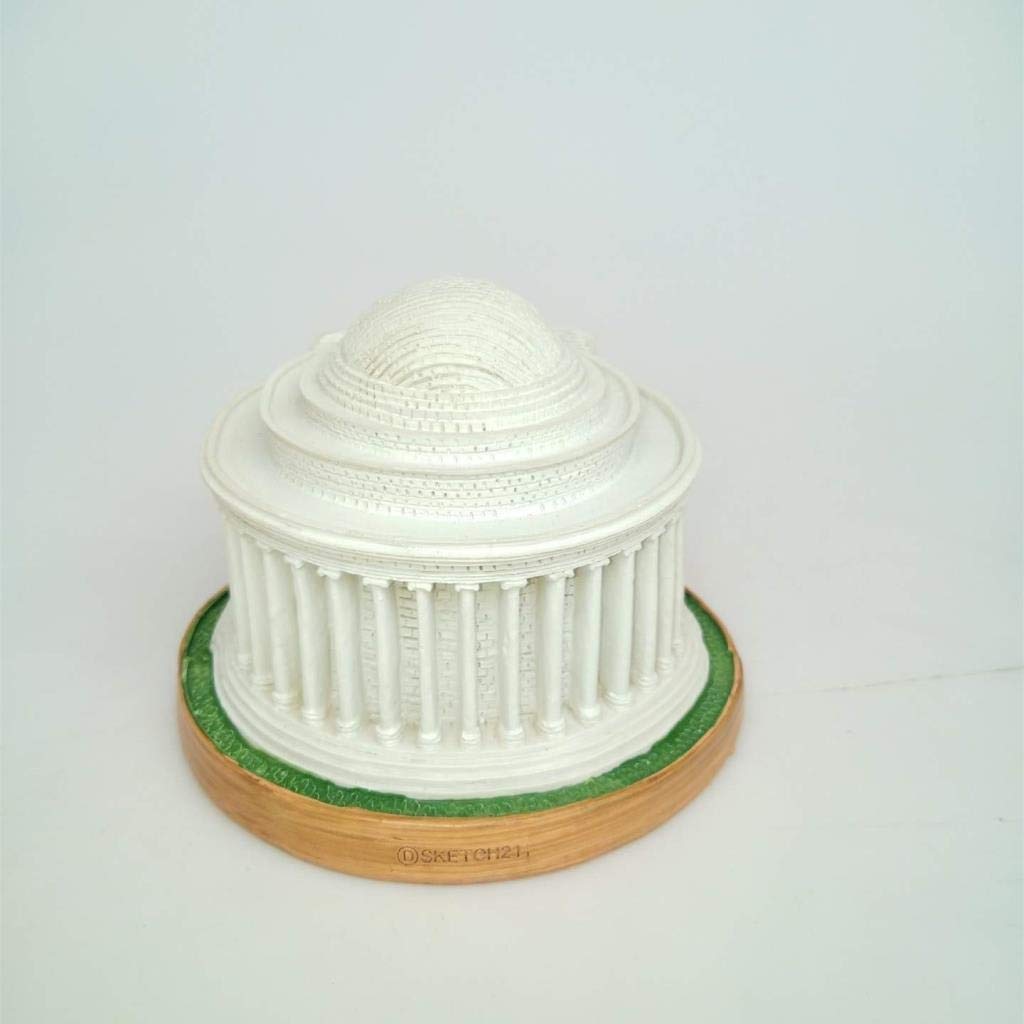 Thomas Jefferson Memorial Statua żywica rękodzieło rzeźba Stany Zjednoczone miniaturowe modele starożytnych budynków pamiątki przedmioty kolekcjonerskie dekoracje domu prezent