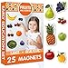 Magnet frigo Enfant MAGDUM Fruit Enfant- 25 Magnet Enfant - Frigo Jouet - Frigo Enfant Jouet - Aimant frigo Enfant - Jouet Legume Enfant - Emants magnetique - Fruits de tri - Legumes Jouet Enfant