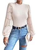 Material:Waffle Knit Tops for Women Made of 95% Polyester , 5% Elastane. Note: Please refer to our size chart image to choose which size will fit you best.Tags: S=US 4-6, M=US 8-10, L=US 12-14, XL=US 16-18,XXL=US 20-22. Features:Crochet Top for Women...