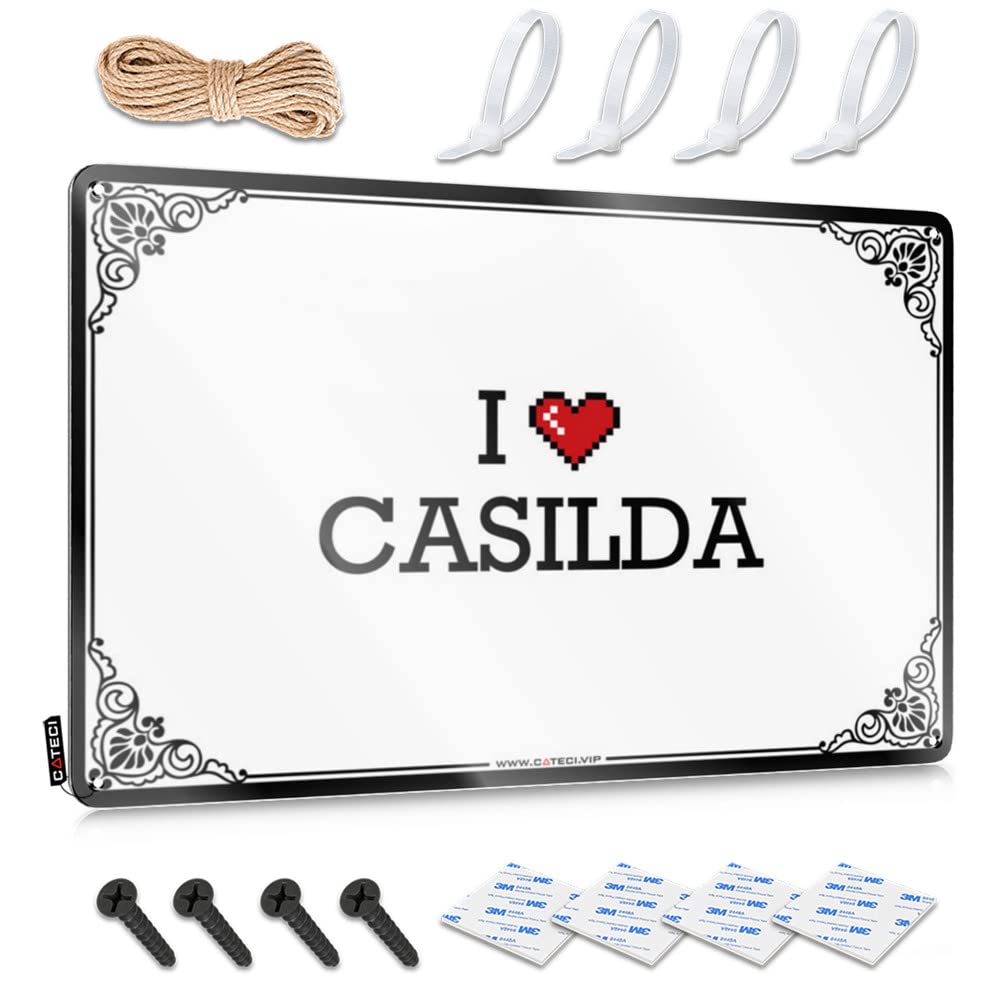 Decor Chic Home Entrance Decor Home Decor - I Love Casilda Fun Rustic Style Artwork For Playroom(30X40CM)