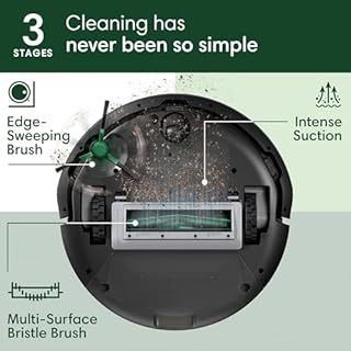 iRobot Roomba 105 Vac Robot Vacuum - Easy to use, Intense Power-Lifting Suction, LiDAR Navigation, Multi-Surface Cleaning, Cleans in Neat Rows, Self-Charging