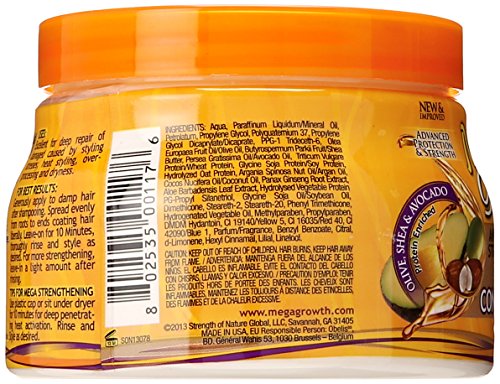 Mega Growth Anti-Breakage Strengthening Deep Conditioner - Hydrating Hair Mask, Restores & Repairs Damaged Fragile Hair, Revitalizes, Renews, Protects From Damage, Restores Softness & Shine, 15 Oz. #TOP1