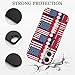 UTRSIFB Classic Protective Compatible for iPhone 17 Case Red Line Baseball American Flag, Shockproof TPU with Wireless Charging Compatibility