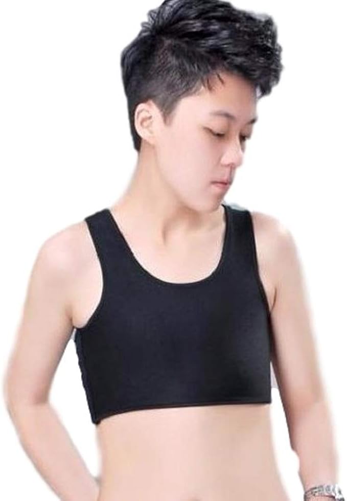 Amazon Ocioci 胸を小さく見せます ナベシャツ 胸つぶし 良い通気性 さらし 男装 和服 スポーツ ヨガに アクティブシャツ Tシャツ 通販