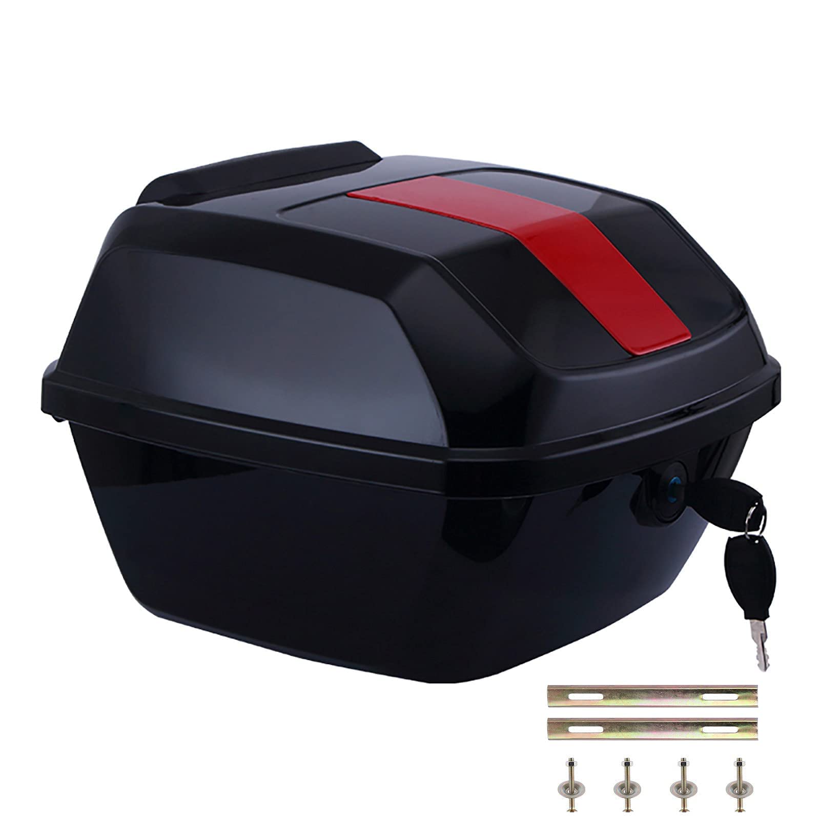Boîte arrière de coffre de moto universelle et étui de transport de stockage de bagages