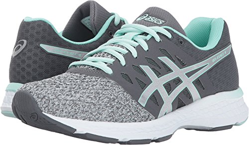 ASICS Women's Womens Gel-Exalt 4 Athletic Shoe, mid Grey/Silver/Glacier sea, 6 Medium US