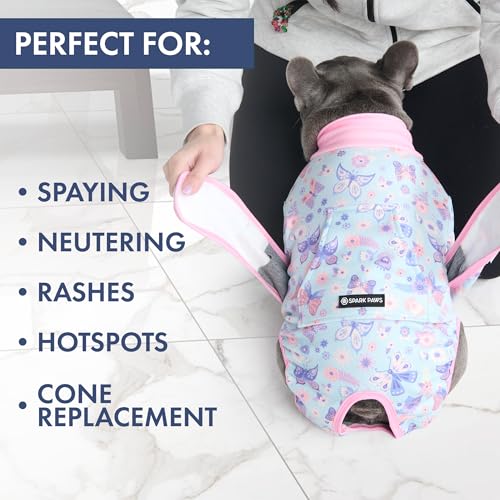 Image of Spark Paws Dog Recovery Suit - Surgical Onesie After Surgery, Male & Female