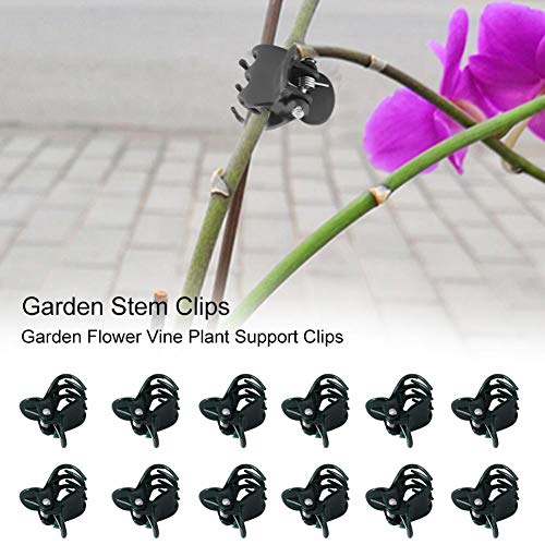 100Pcs Plant Orchid Clips, Mini Plastic Flower Orchid Stem Clips Garden Clips for Orchid Support - Image 3