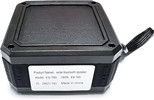 Miniatura 8 de Altavoz solar portátil IPX6 impermeable Bluetooth altavoz 15 horas de tiempo de reproducción, graves estéreo ricos, a prueba de golpes, a prueba de