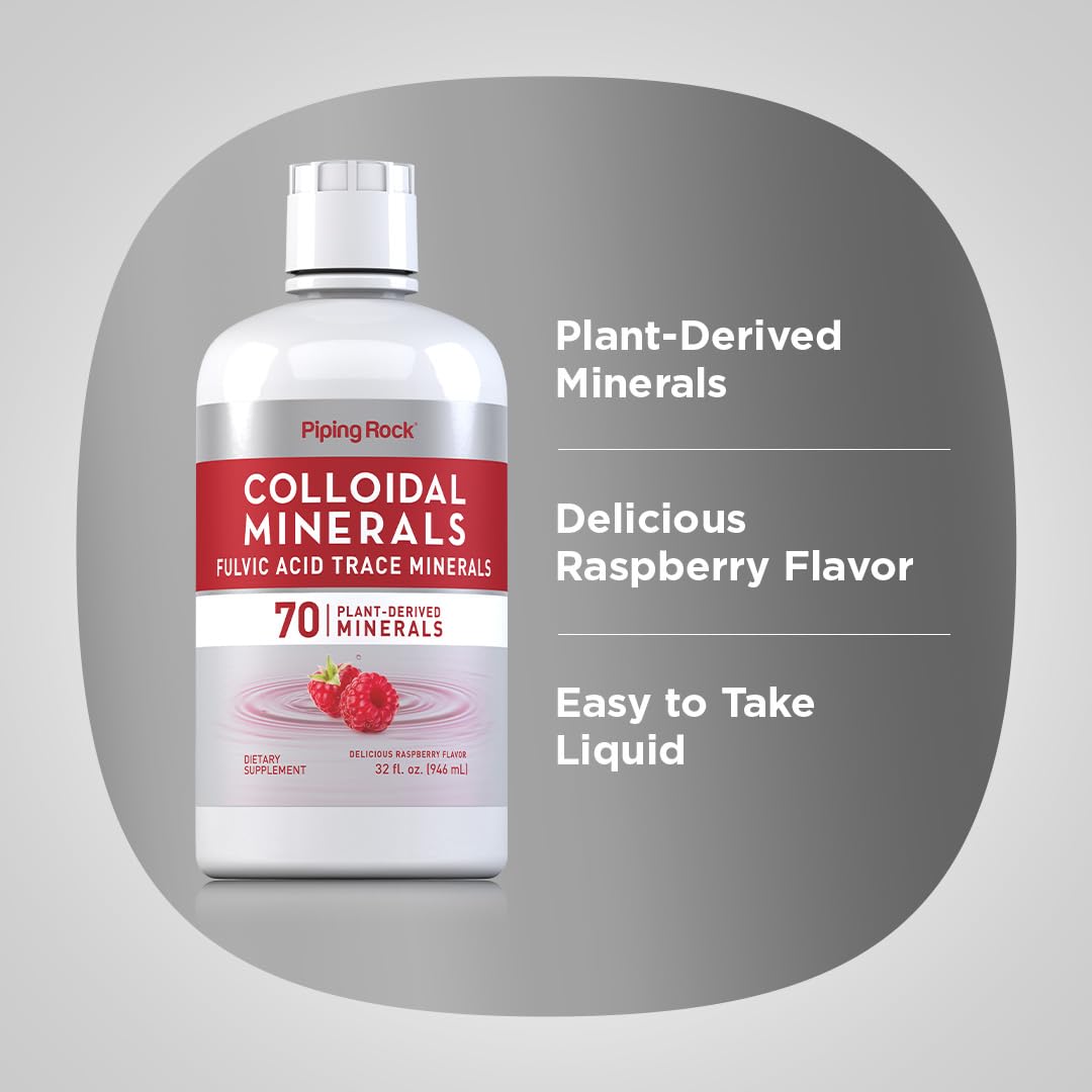 Piping Rock Colloidal Minerals Liquid | 32 fl oz | Fulvic Acid — Amazon image 4