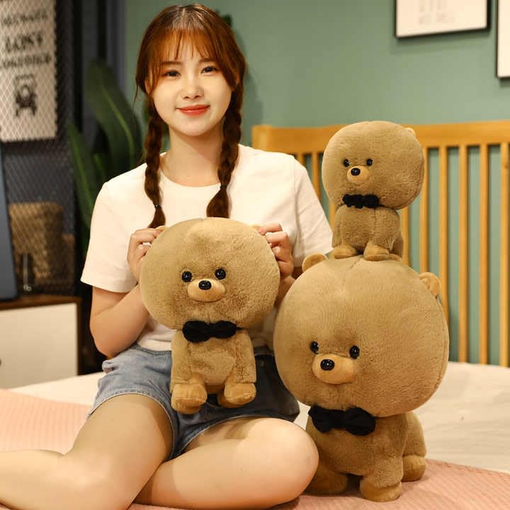 Image of Bichon Dog Plush Toy Cute Soft Lovely Kawaii Frise Dogs Puppy Plush Toys Stuffed Animals Doll 35 cm