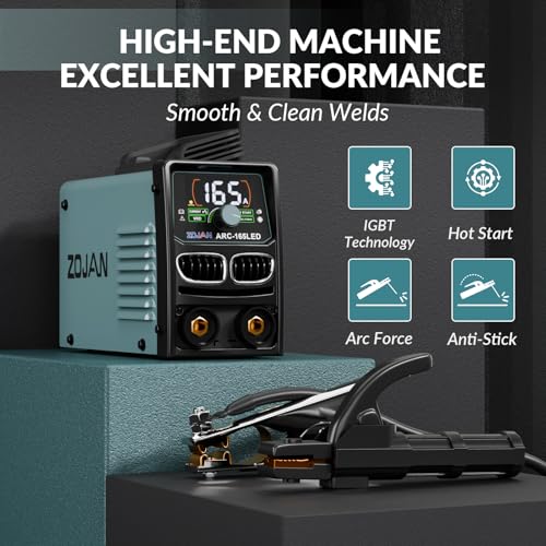 Arc Stick Welder 165A,Portable Welding Machine 110V,IGBT Inverter Welder Machine With Hot Start,Arc Force,Anti-Stick,Hobby DIY Projects Home Use