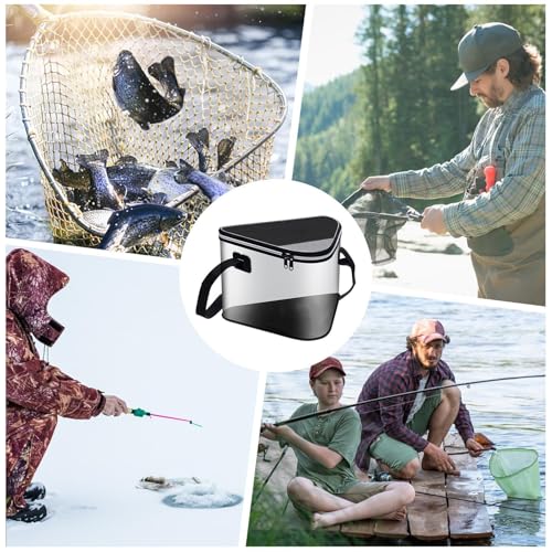 Seau de pêche portable et pliable, l'accessoire compact toutes eaux - 5