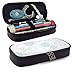 Produktbild Cartoon Bunnies Leder Bleistiftetui Tasche Reißverschluss Pen Pencil Case Box Schulmaterial, Schreibwarenbox mit großer Kapazität
