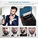 Electric Shaver for Men Waterproof Wet and Dry, Men's Electric Razor Cordless Rechargeable 3D Rotary Electric Shaving Razors with Pop-up Trimmer, LCD Display, Travel Lock