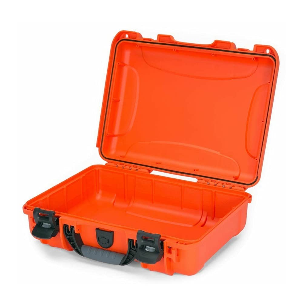 NANUK 910 - Valigia protettiva impermeabile in resina NK-7 con inserto in schiuma personalizzabile (36,3 x 28,2 x 11,9 cm) (Arancione)