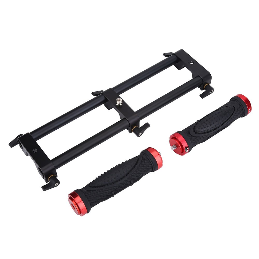 Stabilizzatore Vassoio Grip per Action Camera, Camera Dual Grip Extender Maniglia Gimbal Stabilizzatore Rig Accessorio per Feiyu